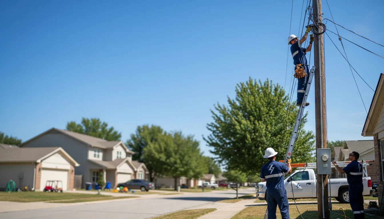 Residential electrician providing installation services in Saxon, WI